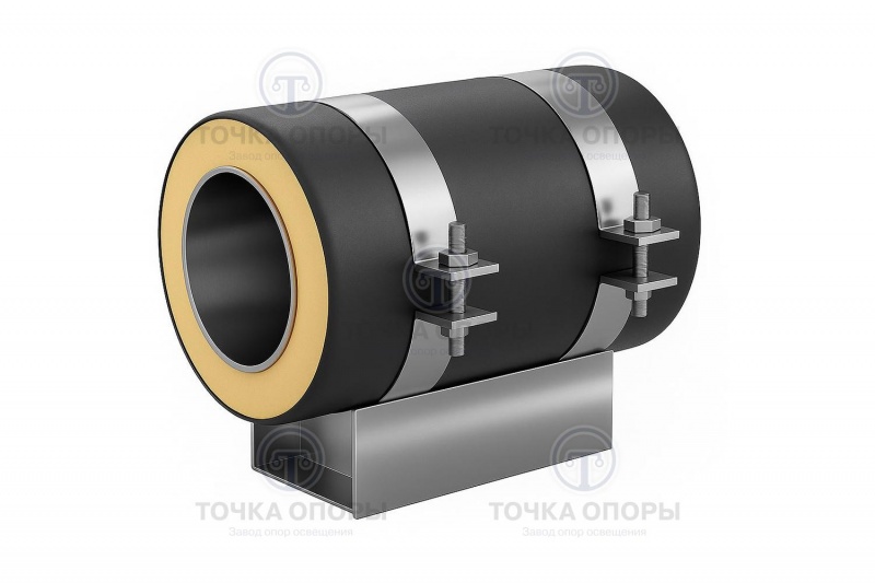 Скользящая опора СПОн 530/630.100 подкладная надземная для труб в ППУ